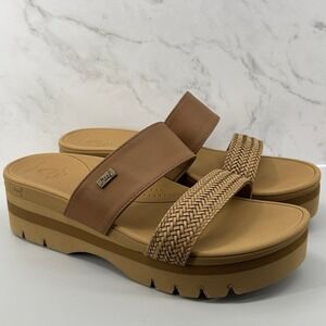 Reef Banded Horizon 2.5 Slide Sandal - Natural Braid - Tan - Size 10
